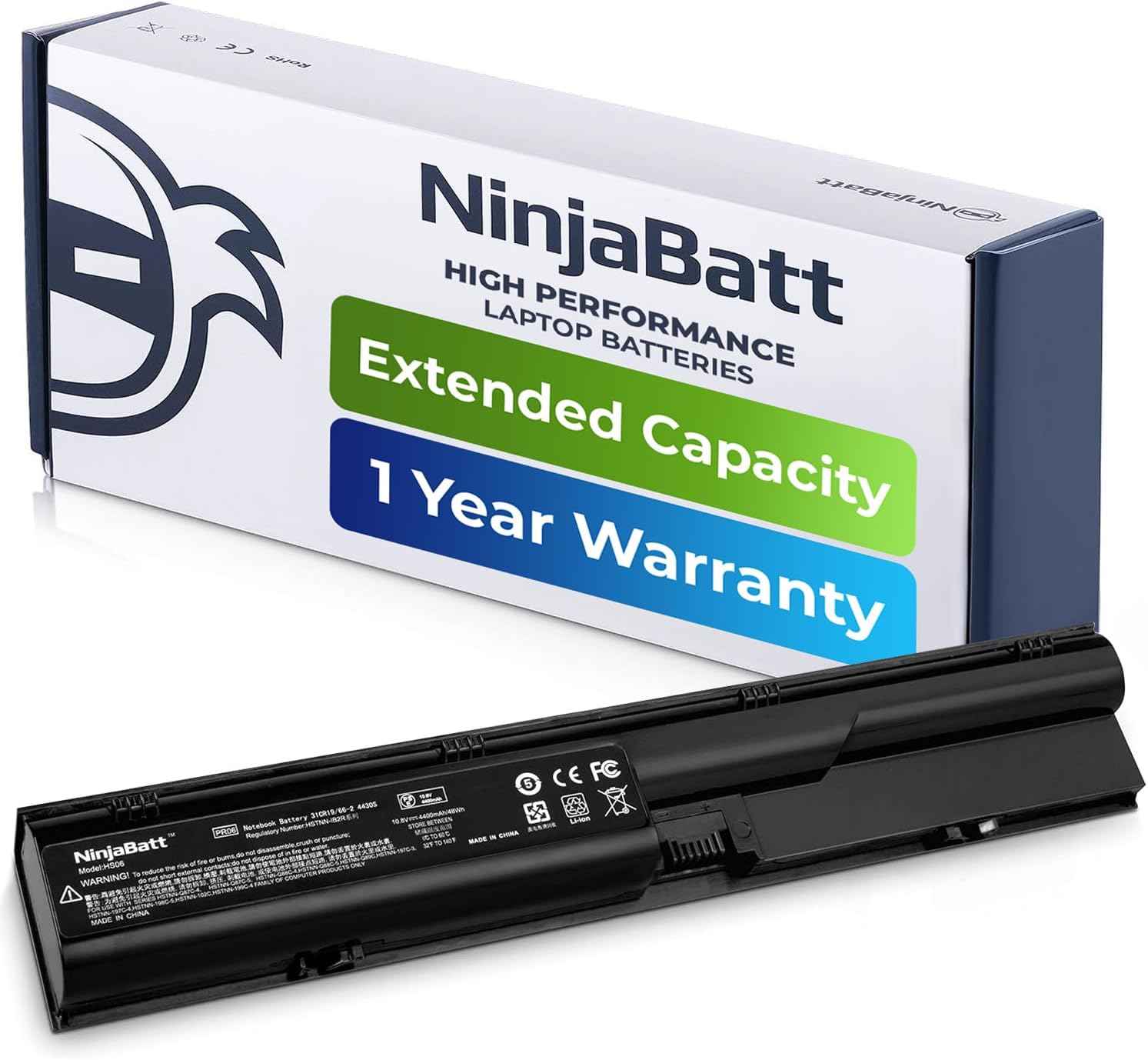 Batterie RDY 4000mAh Pour HP ProBook 4330s 4430s 4530s - Compatible PR06 633805-001 HSTNN-LB2R