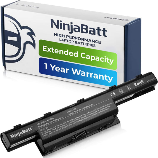 NinjaBatt Battery for Acer AS10D31 AS10D81 AS10D51 AS10D41 AS10D61 AS10D73 AS10D75 5750 AS10D71 5742 AS10D56 E1-531 5250 E1-571 5733 7741 5733 5735 5755 - High Performance [6 Cells/48WH]