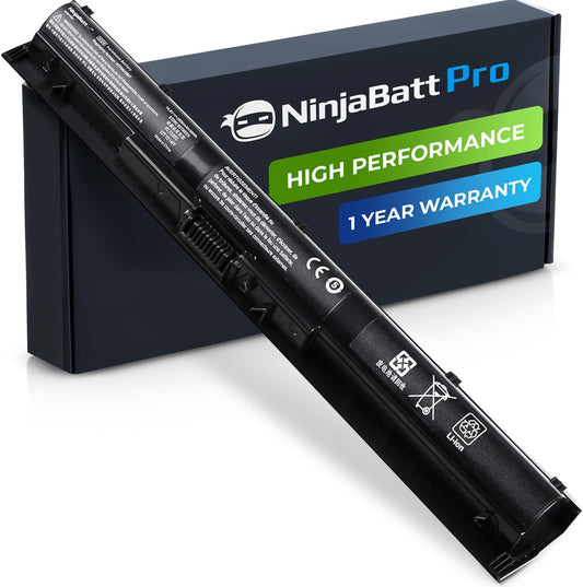 NinjaBatt Pro Battery for HP 800049-001 K104 800010-421 KI04 KIO4 HSTNN-LB6R 17-G121WM TPN-Q160 TPN-Q158 TPN-159 TPN-Q161 TPN-Q162 HSTNN-DB6T 800050-001 – Premium Cells [4 Cells/2600mAh/38Wh]