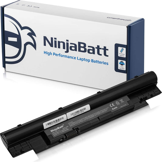 NinjaBatt Battery for Dell Inspiron 13Z 14Z (N411Z) Vostro V131 Latitude 3330, H7XW1 N2DN5 268X5 312-1258 JD41Y 451-11845 H2XW1 312-1257 14Z-N411Z - High Performance [6 Cells/4400mAh/49wh]