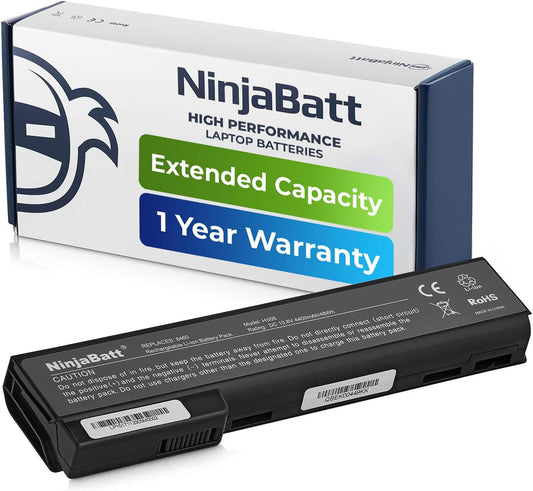 NinjaBatt Battery for HP 8460P 628668-001 8470P 8570P 628666-001 628670-001 6560B CC06 631243-001 CC09 CC06XL 634089-001 634087-001 6465B 6470B 6460B - High Performance [6 Cells/4400mAh/48Wh]