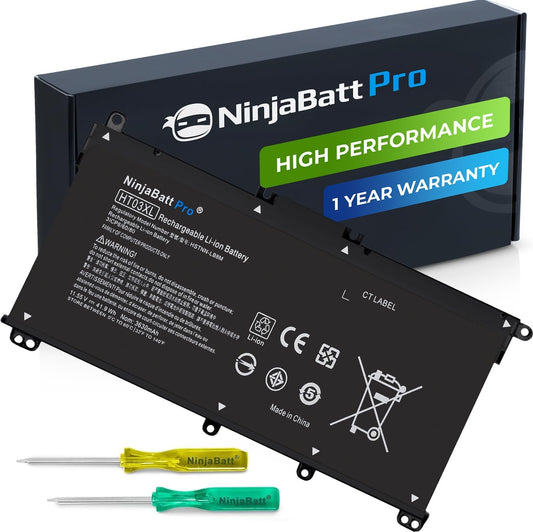 NinjaBatt HT03XL L11119-855 Battery for HP Pavilion 15 Series - Fits 14-CE/14-CF/15-DB/15-CS/15-DA/15-DW/17-by/17-CA - Replacement Laptop Battery for HP 15 Laptop - Long-Lasting Power