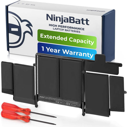 NinjaBatt Battery A1502 A1582 for Apple MacBook Pro Retina 13” A1493 [Early 2015 Mid 2014 Late 2013] - Long Lasting [71.8Wh/11.43V]